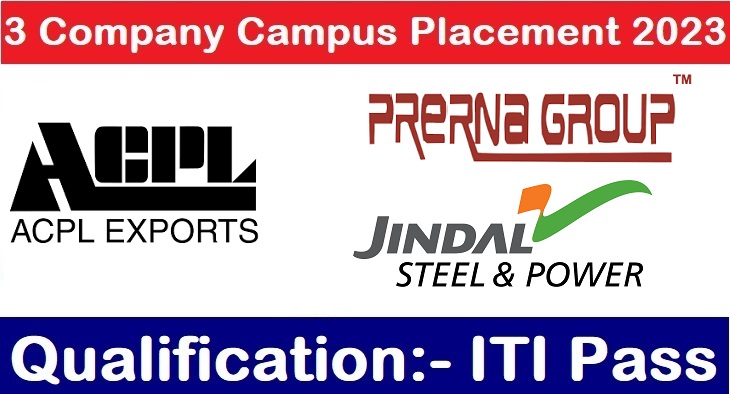 Jindal Steel and 2 Other Company Campus Placements