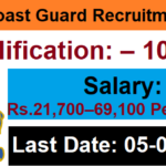 Indian Coast Guard Recruitment 2022 | Apply Now