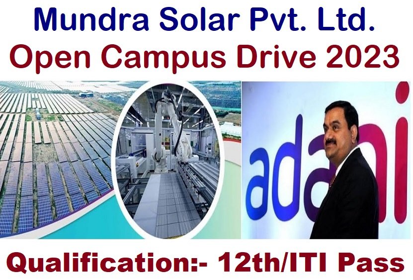 mundra-solar-pvt-ltd-campus-placement-2023-iti-jobs