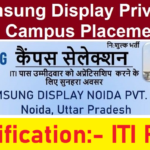 Samsung Display Private Limited Campus Placement