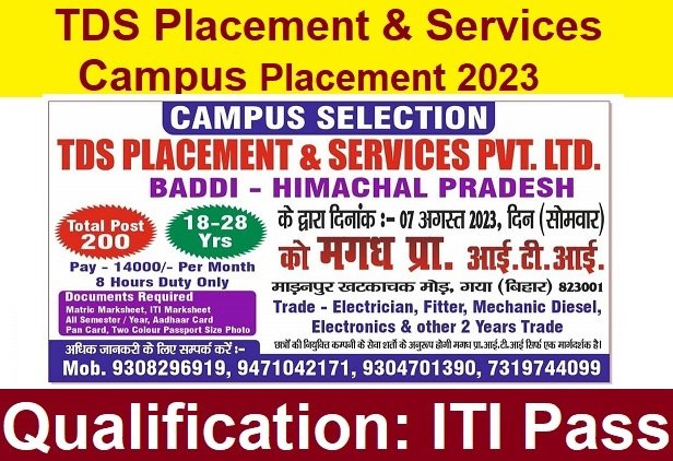 Tds Placement & Services Campus Placement 2023