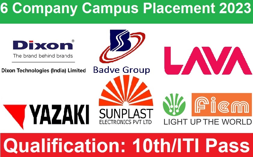 Yazaki India & 5 Other Company Campus Placement 2023
