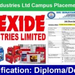 Exide Industries Ltd Campus Placement 2023
