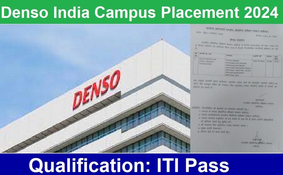 Denso India Pvt Ltd Campus Placement 2024