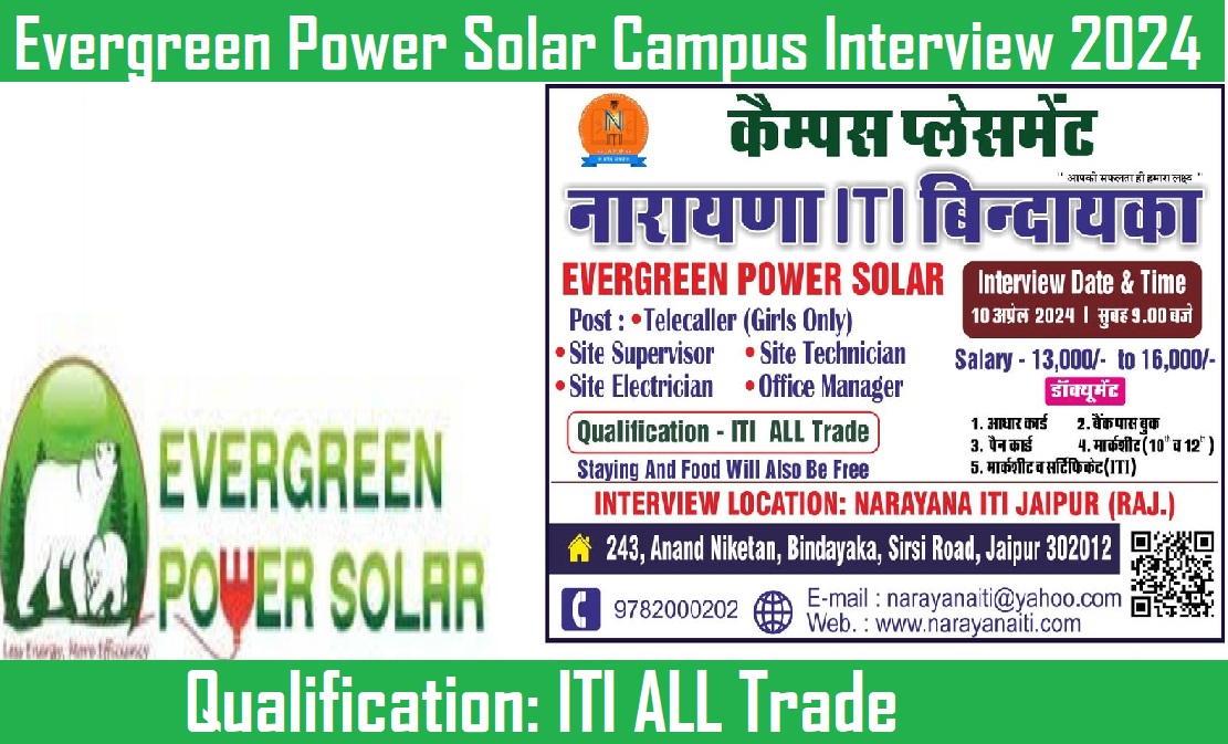 Evergreen Power Solar Campus Interview 2024