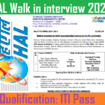 HAL Walk in interview 2024
