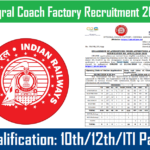 Integral Coach Factory Recruitment 2024