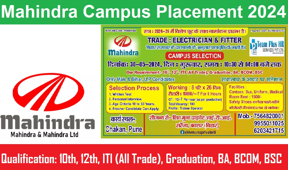 Mahindra Campus Placement 2024