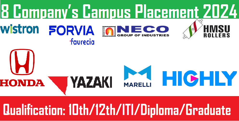 8 Company’s Campus Placement 2024
