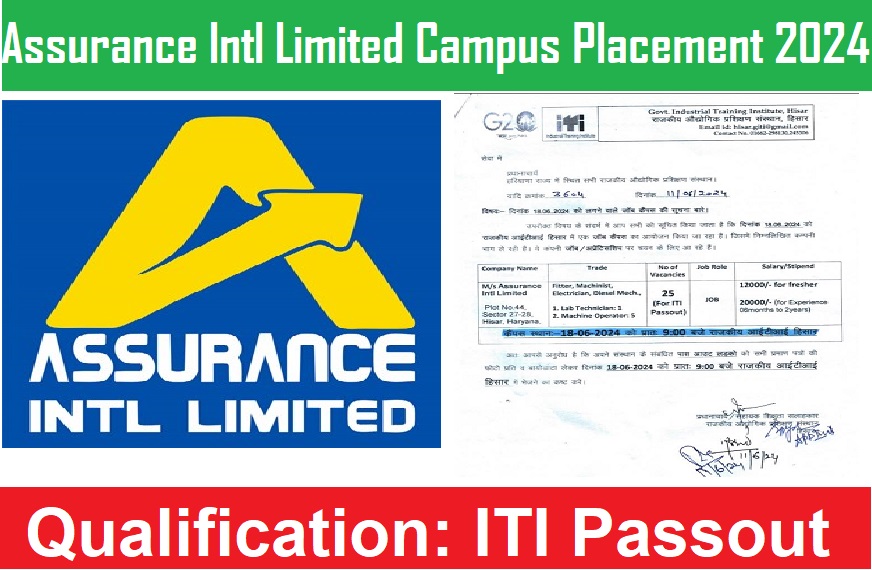 Assurance Intl Limited Campus Placement 2024