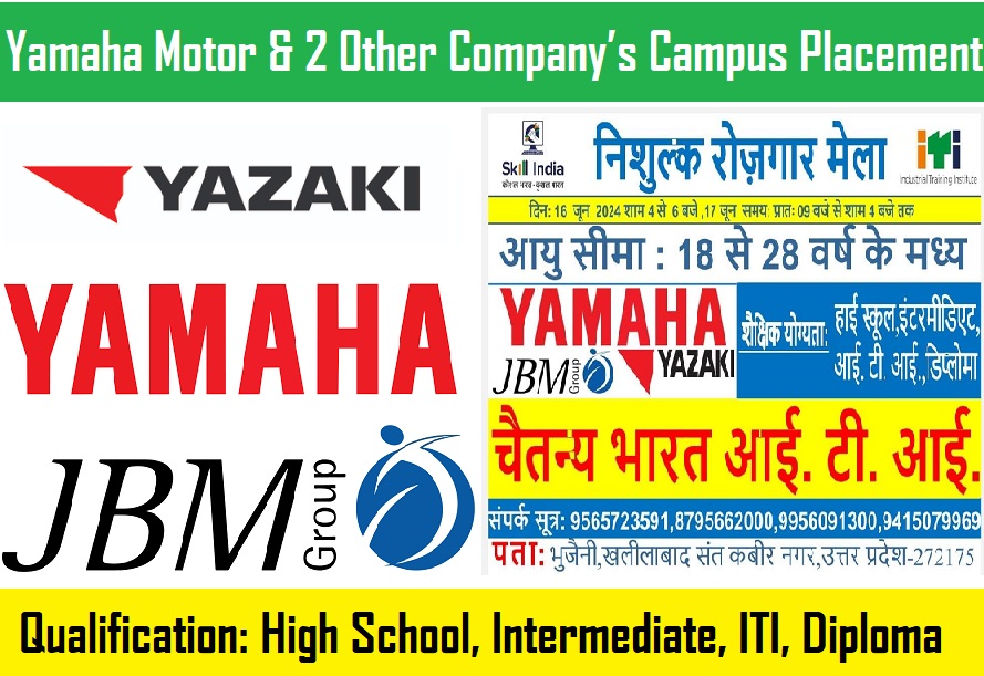Yamaha Motor & 2 Other Company’s Campus Placement 2024