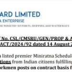 Cochin Shipyard Limited Recruitment 2024